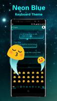 Neon Blue Black Keyboard screenshot 2