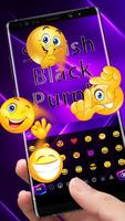 Stylish Black Purple Keyboard تصوير الشاشة 2