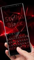 Stylish Black Red Keyboard ảnh chụp màn hình 1