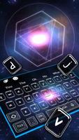 Live Star Black Hole Galaxy Keyboard Theme poster