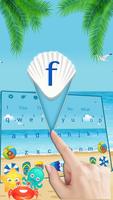 3D Summer Beach DP Gravity Keyboard Theme screenshot 1