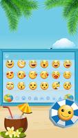3D Summer Beach DP Gravity Keyboard Theme screenshot 2