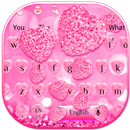 Pink Diamond Heart Keyboard-APK