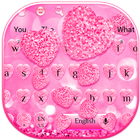 Pink Diamond Heart Keyboard icono