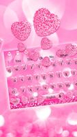 Pink Diamond Heart Keyboard captura de pantalla 1