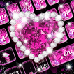 Clavier Coeur Diamant Rose