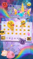 Lucky Rainbow Unicorn Keyboard Ekran Görüntüsü 2
