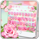 Pink Blossom Butterfly Keyboard APK