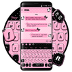 SMS Pink Bowknot Keyboard Theme