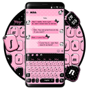 SMS Pink Bowknot Keyboard Theme APK