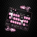 Pink Black Butterfly Keyboard Theme APK