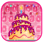 Birthday Cake Keyboard Theme icône