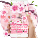 Rosa Kirschblüten-Tastatur APK