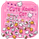 Pink Cute Kawaii Gravity Keyboard Theme APK