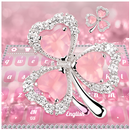 Pink Diamond Clover Flower Keyboard APK