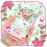 Icona Tastiera fiore rosa