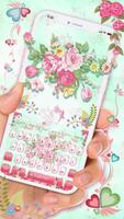 Pink Flower Keyboard penulis hantaran