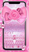 Pink Bow Keyboard Theme poster