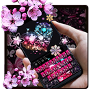Розовая цветочная клавиатура APK