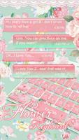 Pink Flower Keyboard screenshot 1