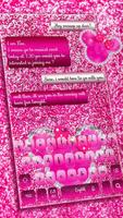 Pink Glitter Keyboard পোস্টার