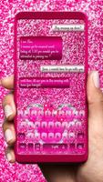 برنامه‌نما Pink Glitter Keyboard عکس از صفحه
