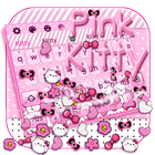 ikon Pink Kitty Gravity Keyboard Theme