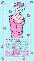 Clavier Coeur d&#39;amour Affiche