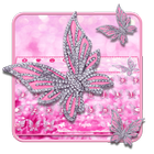 Pink Diamond Butterfly Keyboard icon