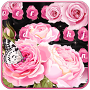 Pink Rose Butterfly Keyboard APK