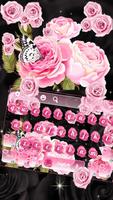 Pink Rose Butterfly Keyboard screenshot 1