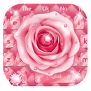 Pink Rose Diamond Keyboard APK