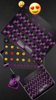 Purple Black Keyboard الملصق