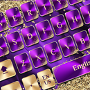 Purple Gold Luxury Keyboard APK