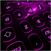 Purple Light Black Keyboard