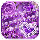 Purple Heart Keyboard Theme আইকন