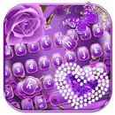 Purple Heart Keyboard Theme APK