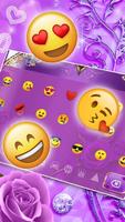 Purple Heart Keyboard Theme اسکرین شاٹ 2