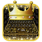 Icona 3D Royal Golden Crown Keyboard Theme