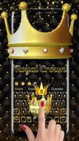 Poster 3D Royal Golden Crown Keyboard Theme