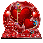 💗Romantic Love Heart Keyboard Theme icône
