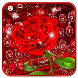 Romantische rote Rose-Tastatur Zeichen