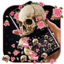 Rose and Skull Gravity Keyboard Theme-APK