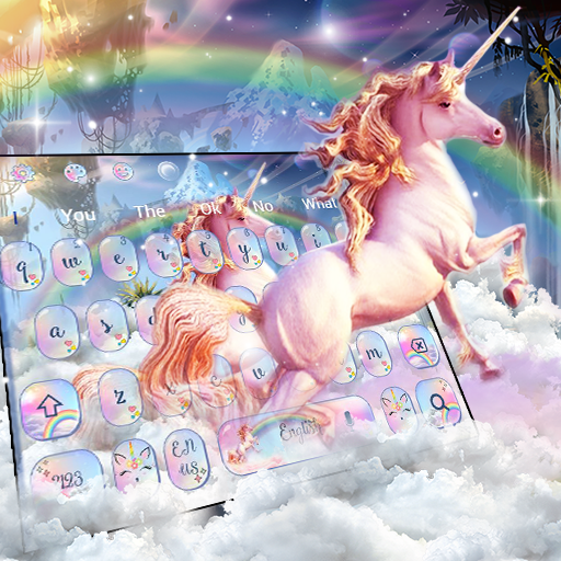 Teclado Unicornio Arco Iris