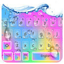 Rainbow Colorful Water Keyboard Theme APK