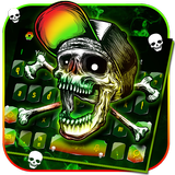 Rasta Skull Keyboard Theme icon
