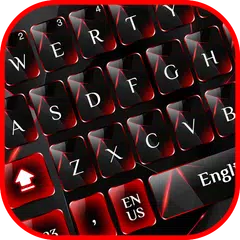 Rote schwarze Glastastatur APK Herunterladen