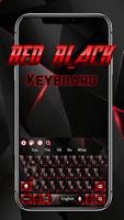 Red Black Glass Keyboard постер