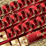 Red Gold Luxury Keyboard-icoon