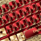 Red Gold Luxury Keyboard أيقونة